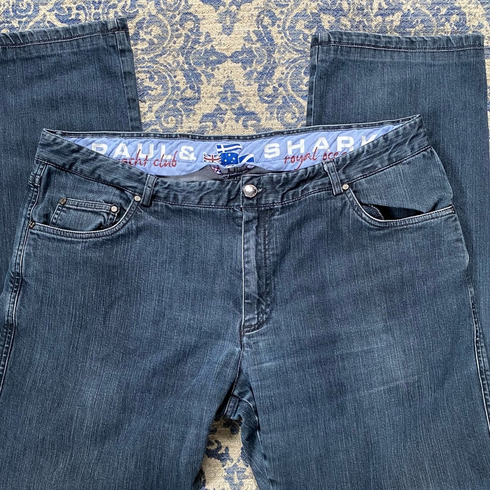 Paul & Shark Men’s 40x30” designer jeans “yachting collection” made in Italy EUC